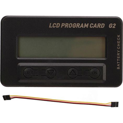 Carte de programmation LCD multifonctionnelle G2 avec affichage temps réel pour contrôleur de vitesse électronique (ESC) de modèle réduit d'avion RC DC5-12,6 V