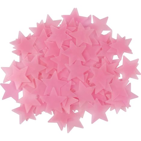 Stickers Muraux Étoiles Luminiscentes - 100 Pièces - Plastique Écologique - Pour Plafond ou Mur - Décoration Chambre Enfant (1/5)
