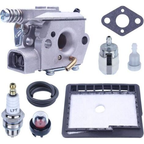 Carburateur pour tronçonneuse ECHO CS3000 CS3400 CS3450 CS300 – Mélange air/carburant stable – Installation facile – Filtre à air et tuyau inclus (1/4)