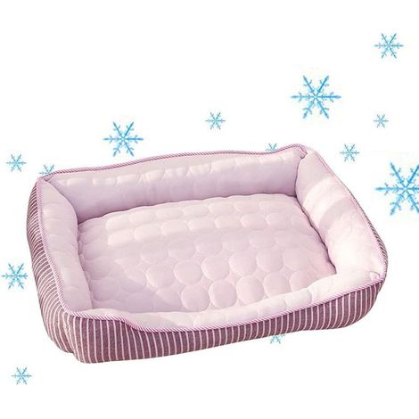 Lit De Chien Rafraichissant Panier pour Chien Rafraichissant pour Chiens Chat Animaux De Compagne Cool Lit Tapis De Couchage D'été (1/5)