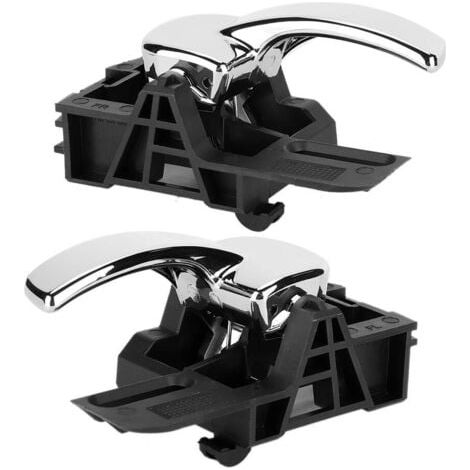 Piezas cromadas para manija interior de puerta izquierda y derecha 80671-JD00E, compatible con NISSAN QASHQAI 2004-2007 (1/5)