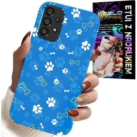 Custodia per Samsung Galaxy A23 5G - motivi di zampe, ossa e cani da pattuglia per bambini (1/5)