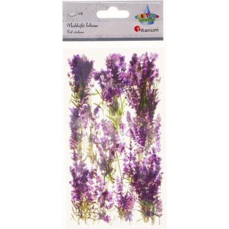Adesivi in lamina 6 tavole lavanda