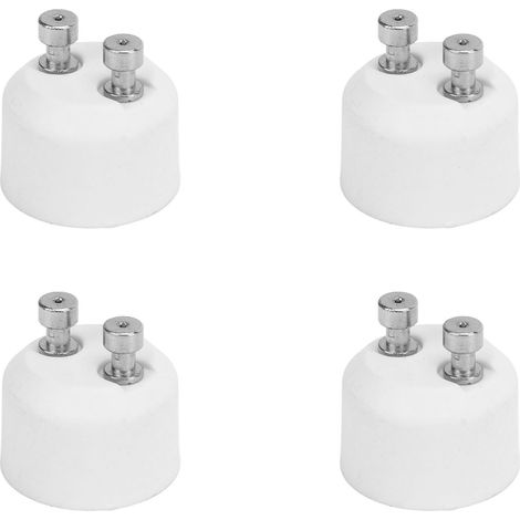 Adaptateur GU10 vers MR16, 4 pièces, douille thermorésistante pour lampes LED et halogènes (1/5)