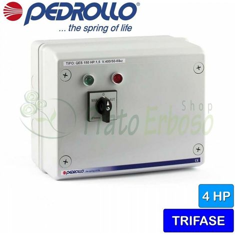 QES 400 - Cuadro eléctrico para electrobomba trifásica de 4 HP