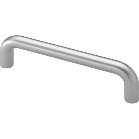 Hettich Möbelgriff Stahl silber 8,0 x 104,5 x 28,0 mm - 1 Stück Möbelgriffe
