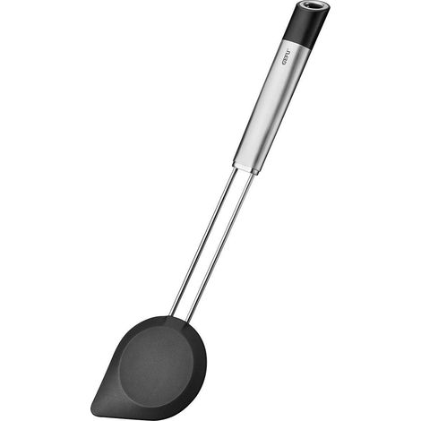 Cucchiaio da Cucina PRIMELINE Silicone Acciaio Inox 30 cm Nero Argento Gefu