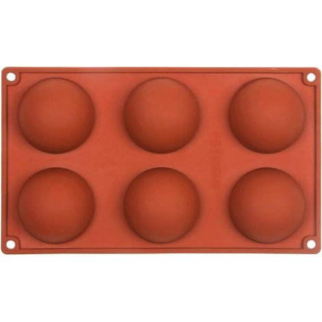Moule à gâteau en silicone Demi Sphère Boule à dessert Muffin Pâtisserie Jelly Pudding Plateau Couleur en aléatoire (1/4)