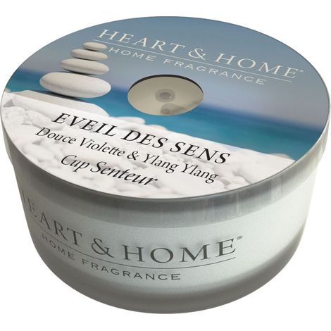 Bougie cup heart and home éveil des sens