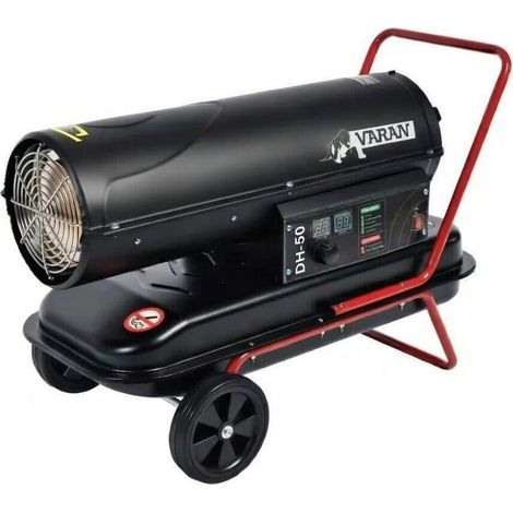 Varan Motors - DH-50 Pistola termica diesel 50kW ad alta potenza - Riscaldamento industriale mobile per officine, cantieri e magazzini (1/5)