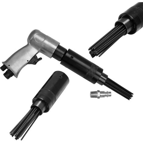 SWANEW Scaler ad aghi ad aria compressa con pistola ad aghi a testa di ricambio 19 aghi 1/4" (1/5)