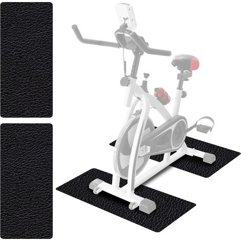 Stoßfeste Bodenschutzmatte für Sportgeräte Fitnessgeräte, Rutschfeste Unterlage Fitnessgerät, PVC Bodenmatte Unter Laufband /2er-70x28cmx0.6cm (1/5)