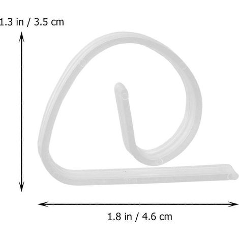 Lot de 10 pinces à nappe transparentes en plastique ABS pour la maison, le restaurant et l'hôtel. (1/4)