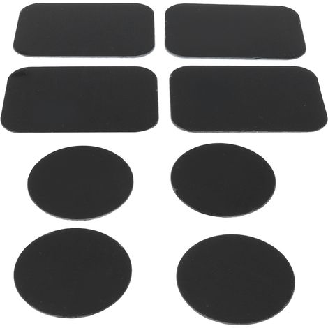 Lot de 8 plaques métalliques autocollantes pour support magnétique de téléphone pour voiture (1/5)