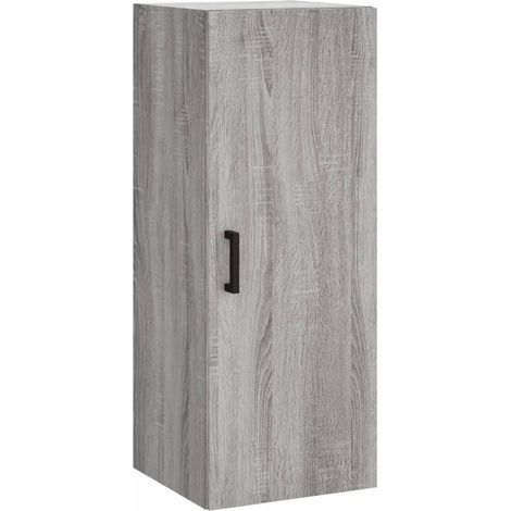 Armadio a muro sospeso pratico moderno 34,5 x 34 x 90 cm in legno ingegnerizzato grigio 020048664