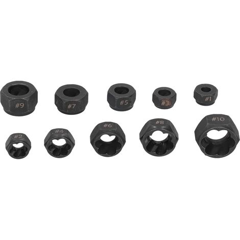 Jeu de 10 extracteurs de vis et boulons métalliques, démonteur d'écrous, coffret de tournevis multifonction avec boîte de rangement (1/5)