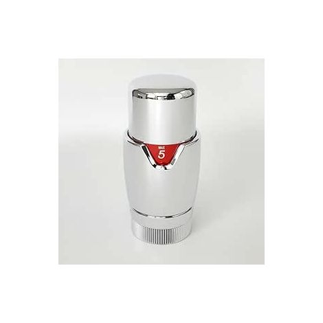 Chrome Thermostatic Radiator TRV Valve Head Replacement M30 Universal