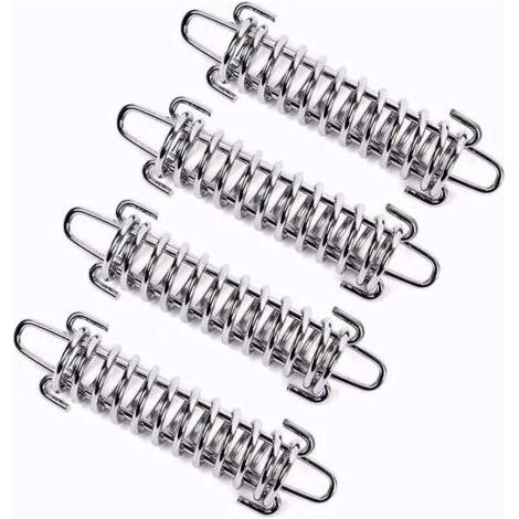 4 Pièces Ressorts de Tension pour Voile d'Ombre, Tendeur en Acier pour Camping et Tentes (1/5)