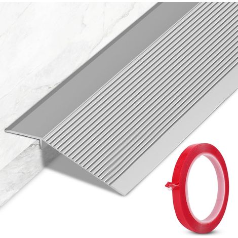 Profilé de transition, compensation de hauteur, en aluminium, avec compensation de hauteur, 8 à 40 mm, 0,9 m x 10 cm, profilé d'ajustement de transition, en aluminium, pour seuils, sol (1/5)