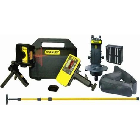 Livella laser con ricevitore cl2xt e asta telescopica Stanley 177216