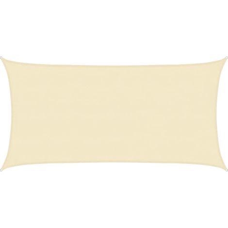 Toldo de vela crema HDPE 160 g/m² 4x7 m vidaXL