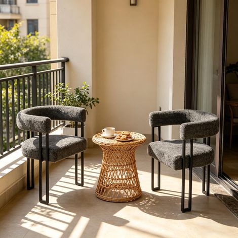 Lot de 2 Chaises confortables pour salle à manger-Chenille doux – Dossier et accoudoirs monoblocs – Idéales comme chaises de café, fauteuils de lecture ou sièges de coiffeuse (1/5)