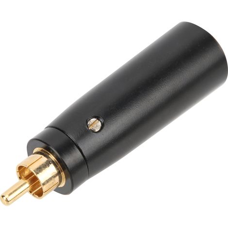 Convertisseur Audio RCA Mâle en Alliage Zinc pour Guitare et Micro - Adaptateur LZ1172G (1/5)