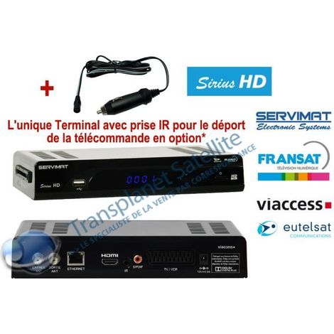 Récepteur HD - SERVIMAT - SIRIUS III - Tuner amélioré - Alimentation robuste - Design moderne