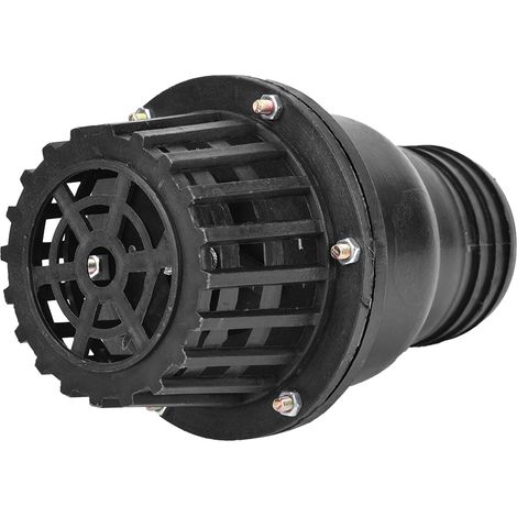 Pied de pompe à eau, clapet anti-retour plat PVC noir basse pression 3 pouces, valve de non-retour pour machine hydraulique, raccord fluide (1/3)