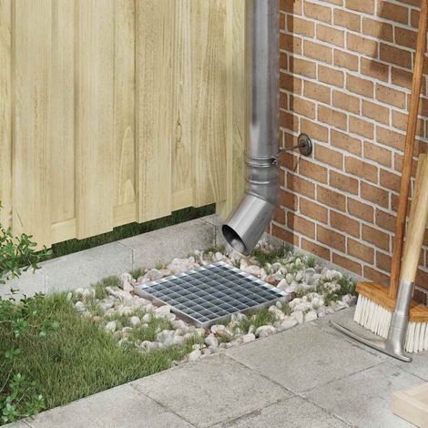 Grating Silver 30 x 30 x 2 cm Hot-Dip Galvanised Steel vidaXL
