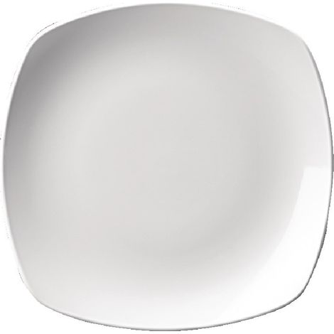 Assiettes Carrées 252(Ø)mm Blanches Churchill - Lot de 12