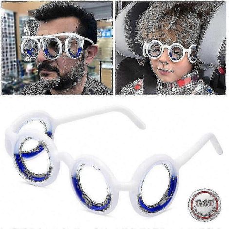 Lunettes de voyage conçues pour réduire les symptômes du mal des transports, des nausées et du mal de mer pendant les voyages (blanches). (1/3)