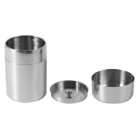 Théière, Boîtes à thé en Acier Inoxydable, Boîte à café, Boîte à Expresso, Boîte à thé, Boîte en Acier Inoxydable avec Couvercle Intérieur (1/4)
