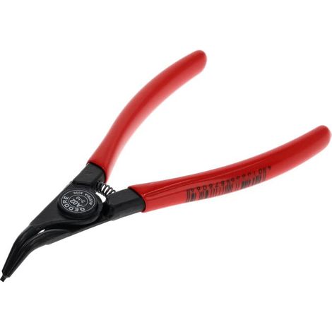 GEDORE Pinza di Montaggio per Anelli di Sicurezza Esterni, Pinza 90°, con Molla di Apertura e Fermo di Sicurezza, Becchi Inclinati a 45°, Diametro Punte 0.9 mm, 8000 A 02