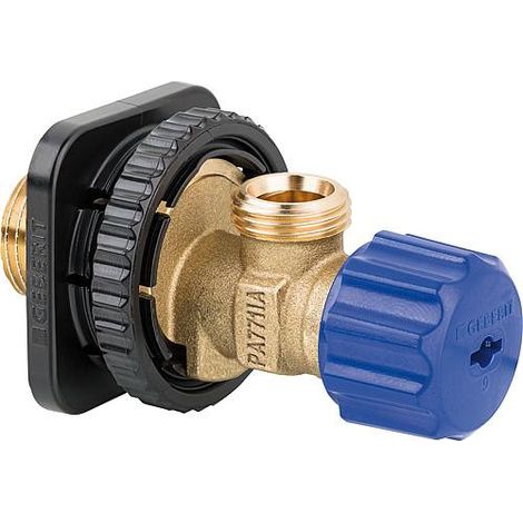 Banyo – Raccord d'eau avec vanne d'arrêt pour réservoir de chasse encastré – Filetage entrée 1/2" – Raccord en laiton – Pour bâti-support Sigma et Kappa