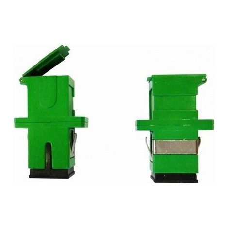 Adaptateur double SC/APC femelle SC/APC femelle avec capuchon autobloquant (1/2)
