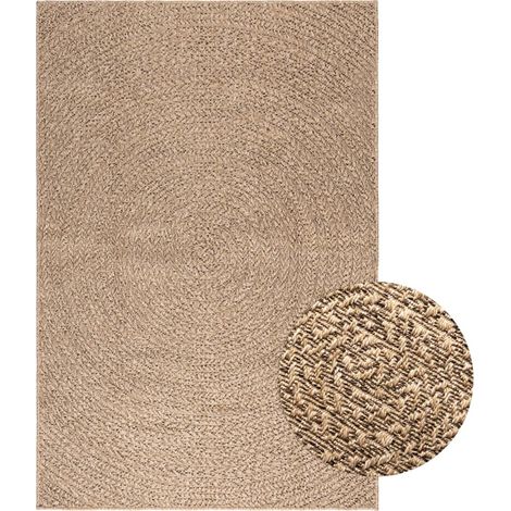 Tapis 120x170 cm aspect jute intérieur et extérieur