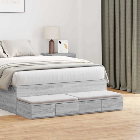 Bettschubladen Graues Sonoma 120 x 36,5 x 16,5 cm Holzwerkstoff