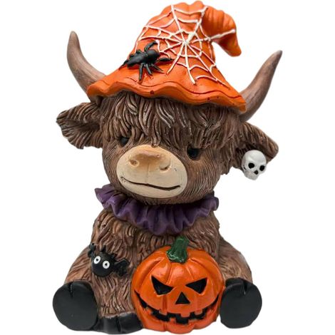 Figurines de Vache Highland - Décoration d'Intérieur pour Halloween - Déco (1/5)