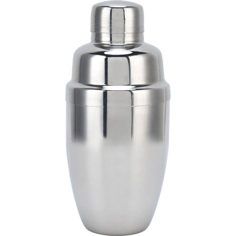 3-teiliges Cocktailshaker-Set aus Edelstahl, Rührstab für Milchshakes und Tee, Mixwerkzeug für die Hausbar und Partys (Silber, 350 ml) (1/5)
