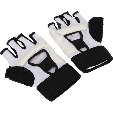Gants de combat Taekwondo professionnels adulte enfant, perforation respirante pour sac de frappe, boxe kickboxing, taille L (1/5)