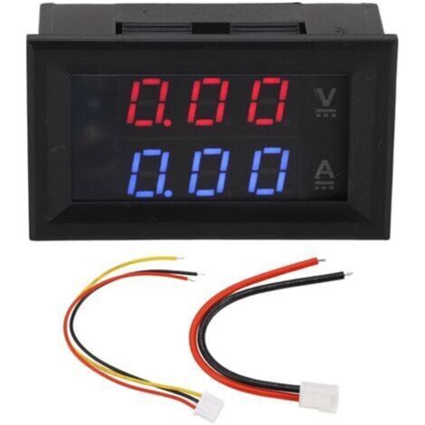 Voltmetro digitale, amperometro, tester di tensione, rilevatore di corrente, monitor di corrente a LED, indicatore CC 0-100V 10A