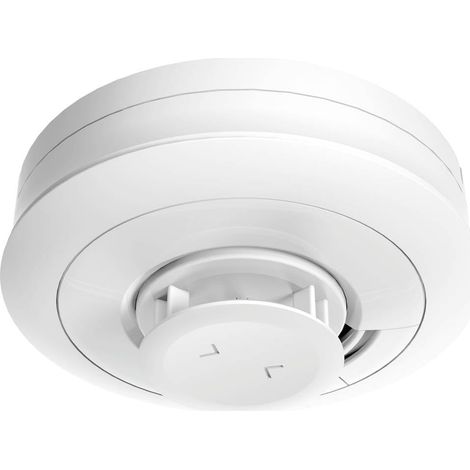 Détecteur de Chaleur avec capteur de température (58 °C) pour Cuisine et Salle de Bain Connexion sans Fil en Option Blanc
