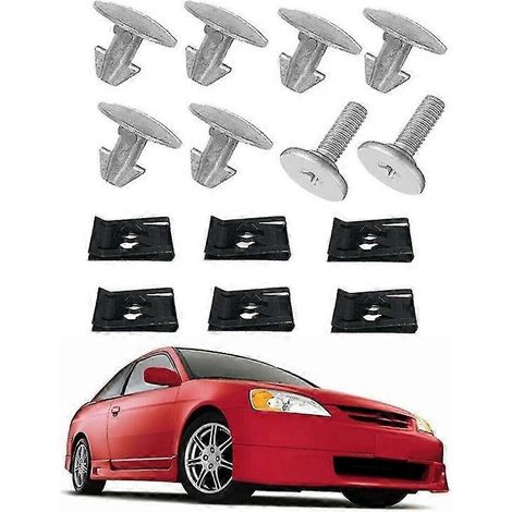 14 vis de fixation pour cache-moteur inférieur, vis de fixation pour pare-éclaboussures et clip d'accès, pour Honda Accord Civ