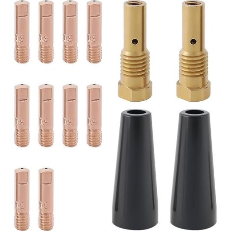 Ensemble de 14 Pièces Embouts de Buse sans Gaz à Noyau de Flux de 0,9 Mm K3493-1 Compatible avec Forney Easy Weld Compatible avec Lincoln (1/5)