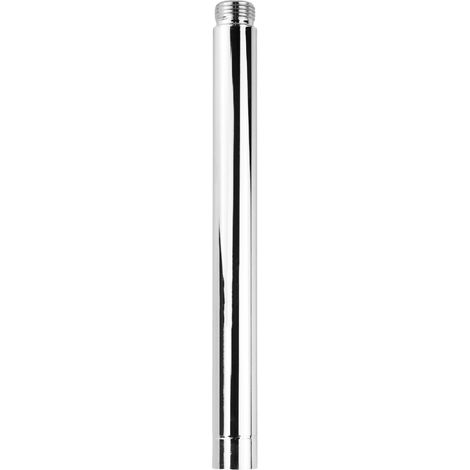 8" Bras d'extension de pommeau de douche, tube d'extension en acier inoxydable chromé à filetage G1/2, accessoire de salle de bain d'extension de douche à main pour connexion à la douche/au tuyau (1/5)