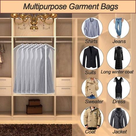 Housse de sac à vêtements, paquet de 10 (60x100cm) (1/4)