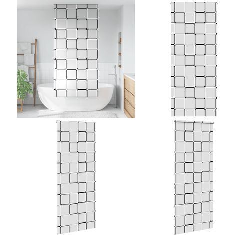 vidaXL Store enrouleur de douche 90x240 cm largeur du tissu 86 cm (1/5)