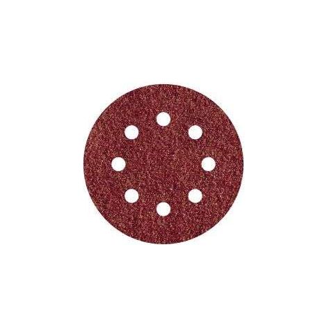 Lija disco adherente madera metal gr 120 5 uds Ø 115 8 aguje (1/3)