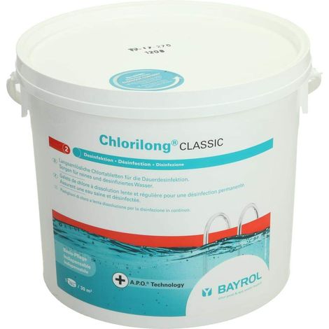 Langsamer chlorkiesel 250g 5kg - Bayrol - chlorilong classic